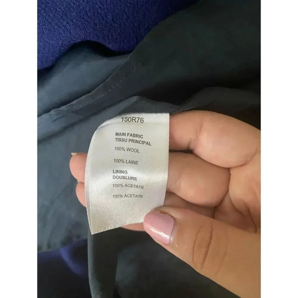 Carven Blue Wool Drop Waist Dress - Picture 3 of 7